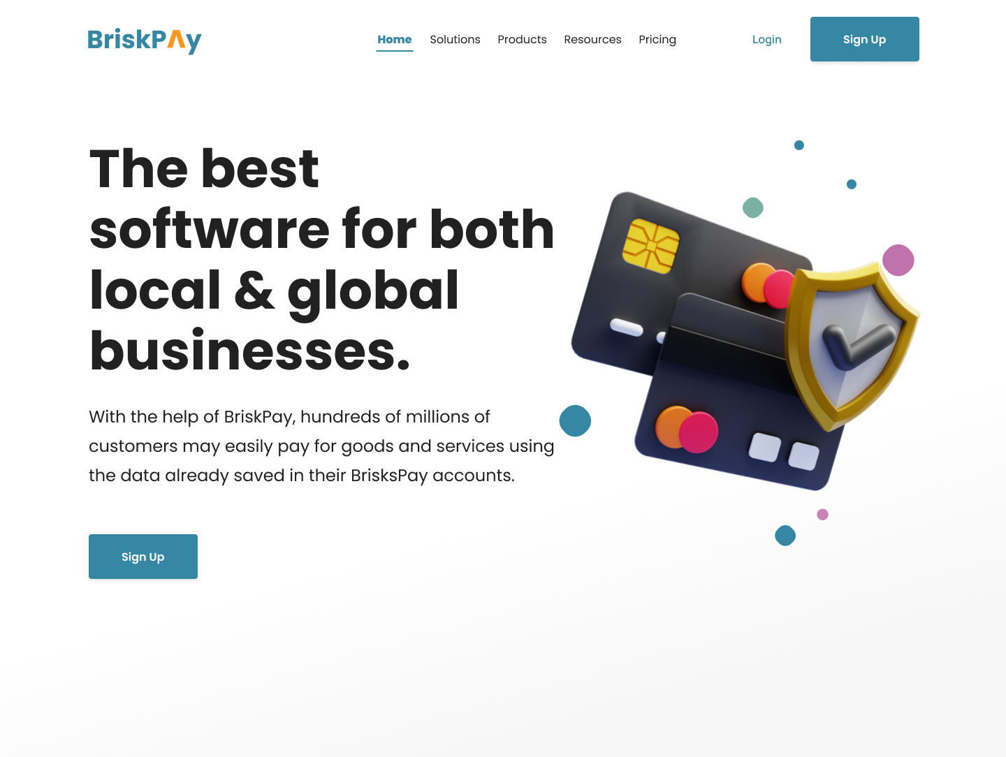 This was for a hackathon competition. With the help of BriskPay, hundreds of millions of customers may easily pay for goods and services using the data already saved in their BrisksPay accounts.